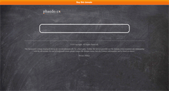 Desktop Screenshot of phaedo.cx